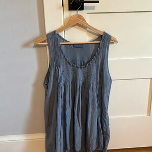 CP Shades blue cotton PIA tank